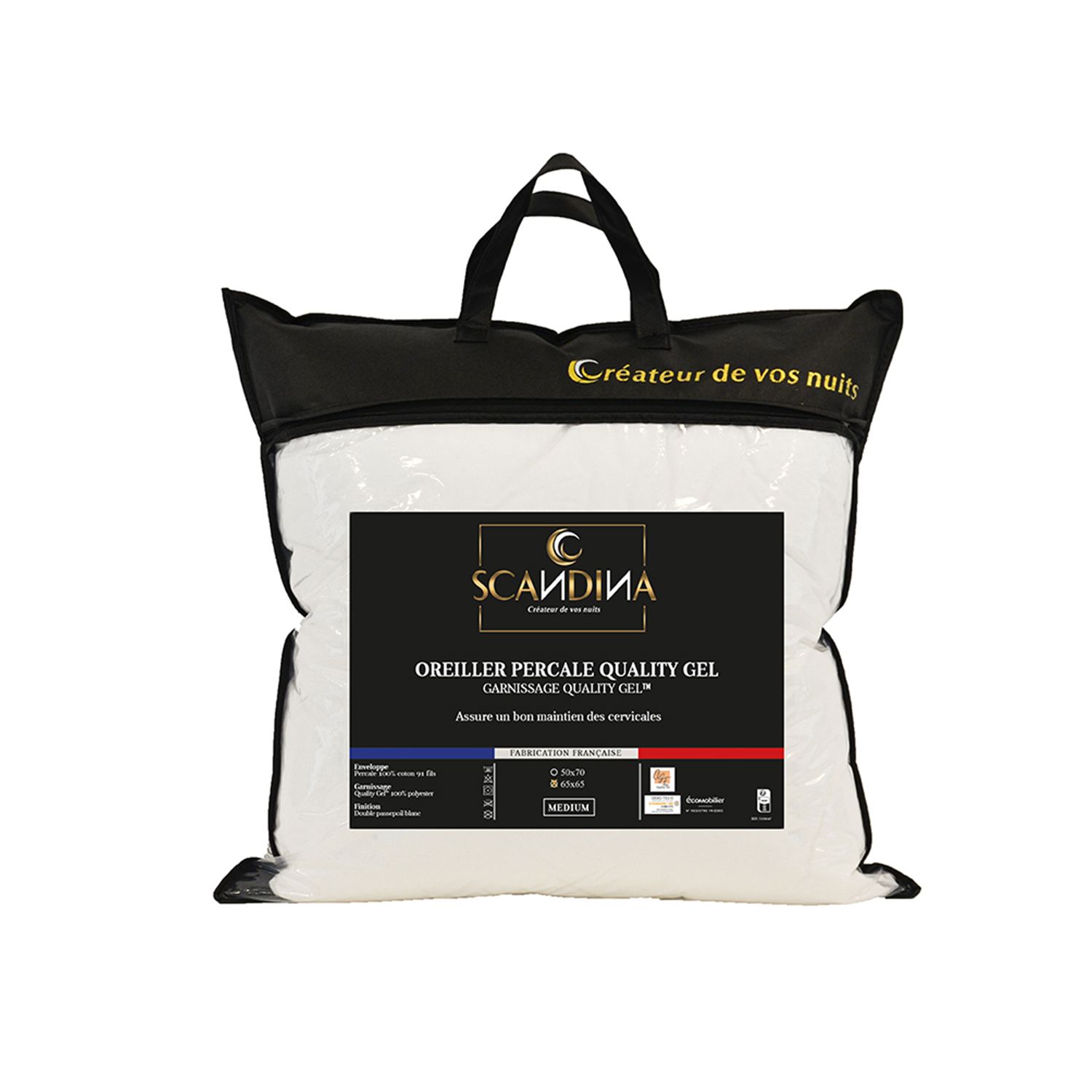 oreiller 65x65