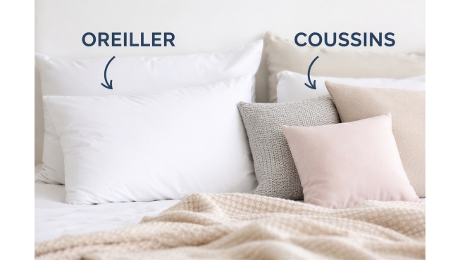 coussin et oreiller