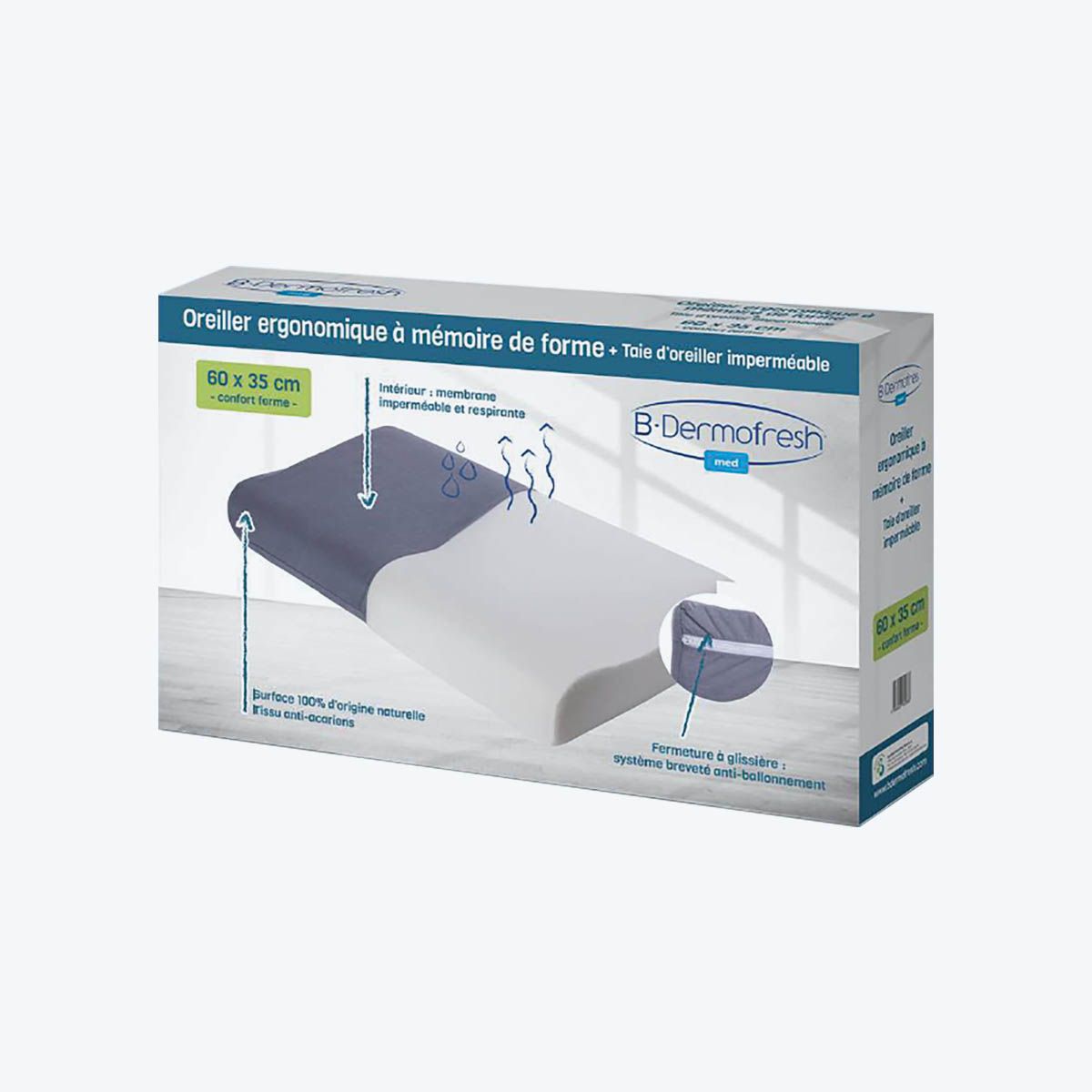 oreillers ergonomiques à mémoire de forme