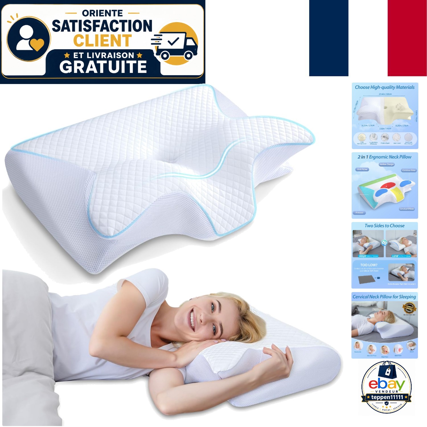 oreiller cervicales douloureuses